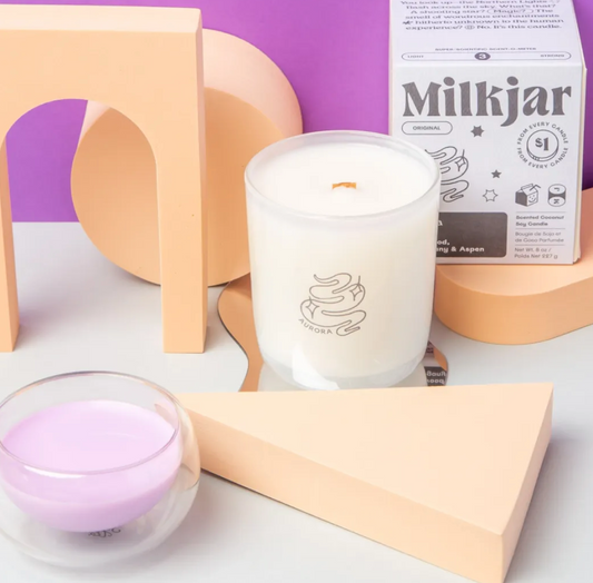 Milk Jar Candle - Aurora
