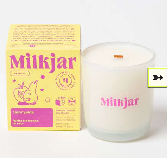 Milk Jar Candle - Sunnyside
