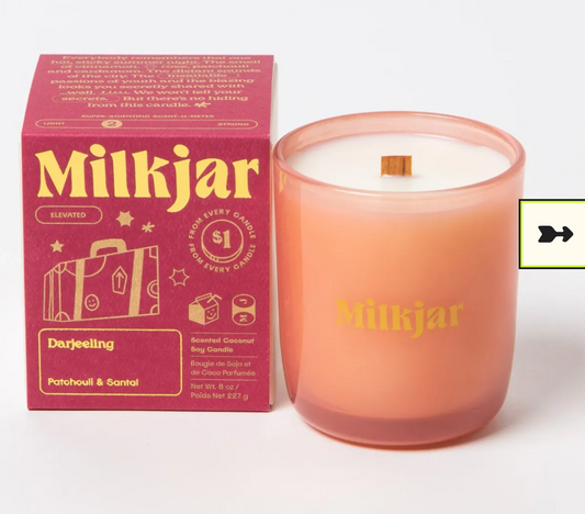 Milk Jar Candle - Darjeeling