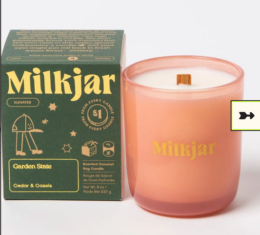 Milk Jar Candle - Garden State