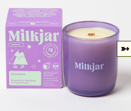 Milk Jar Candle - Himalaya